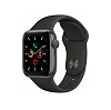Фото — Apple Watch Series 5, 40 мм, алюминий цвета «серый космос», спортивный ремешок черного цвета